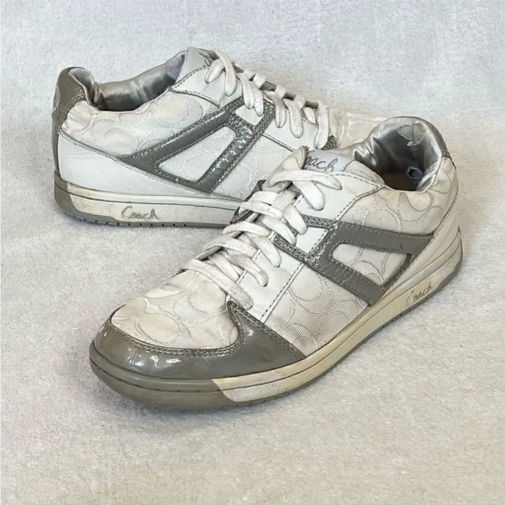 Coach Nova Signature C Silver Sneakers 9M